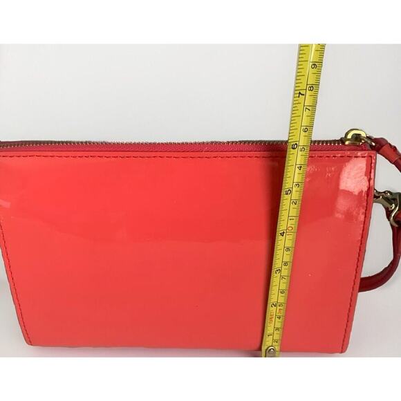 Dooney & Bourke Patent Leather Hot Pink Janine Crossbody Clutch Purse Barbie - Picture 9 of 13